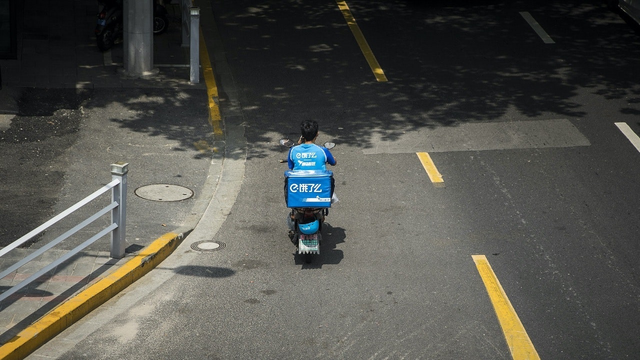 Alibaba local delivery service on the road